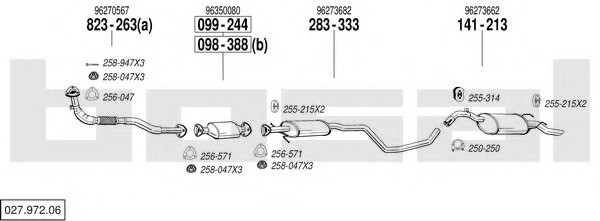 BOSAL 027.972.06 Exhaust System